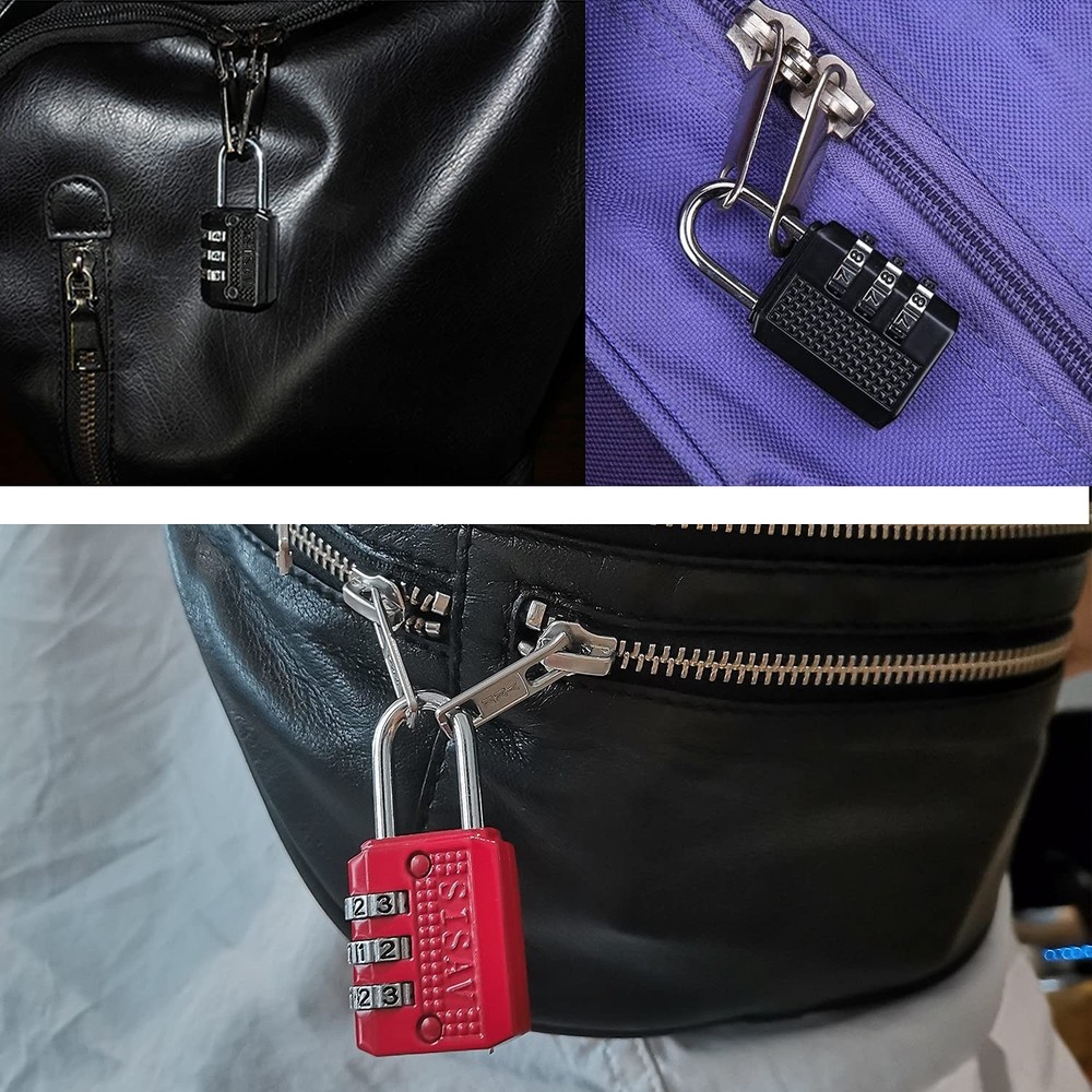 3 Digit Combination Lock Mini Combination Lock Locker Lock Luggage Lock Gym L...