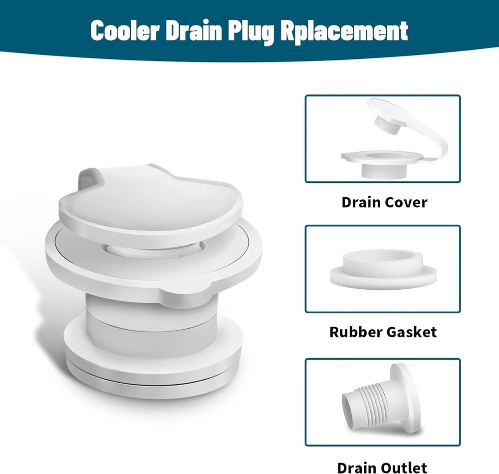 Cooler Drain Plug Replacement for Coleman Cooler Standard Drain Plug Assembly...