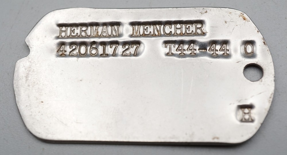 WWII 1944 Army Hebrew Jewish Dog Tag T44-44 - RARE