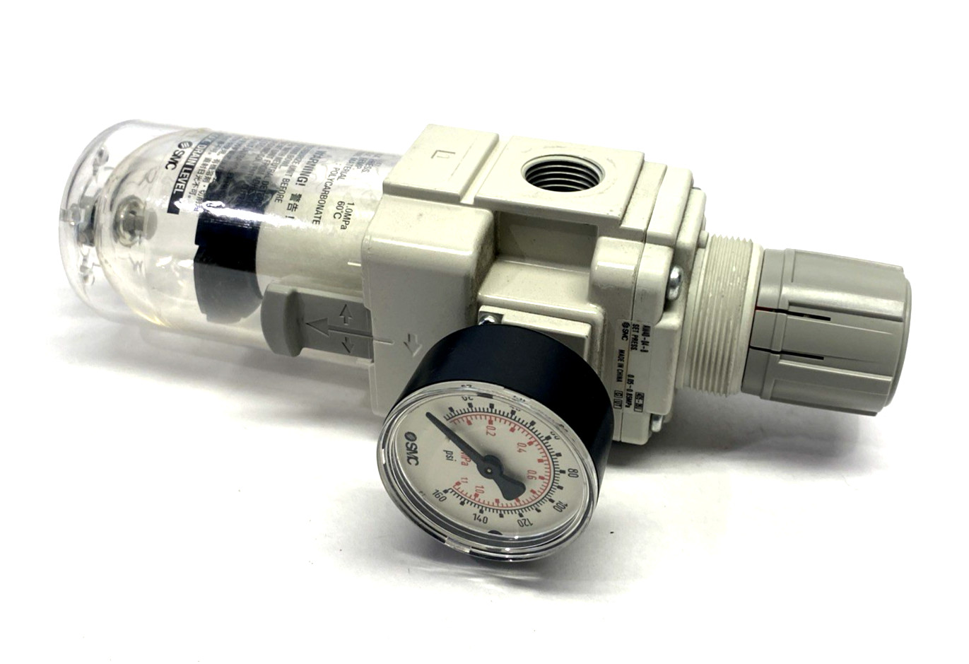 SMC AW40-04-B Pneumatic Filter Regulator w/ Gauge