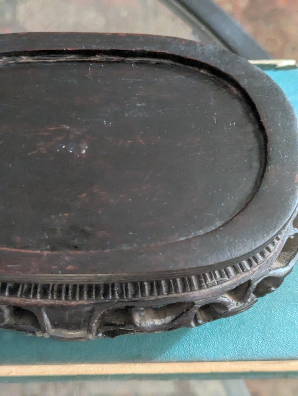 Vintage Chinese Carved Openwork Wood Display Stand Vase Base