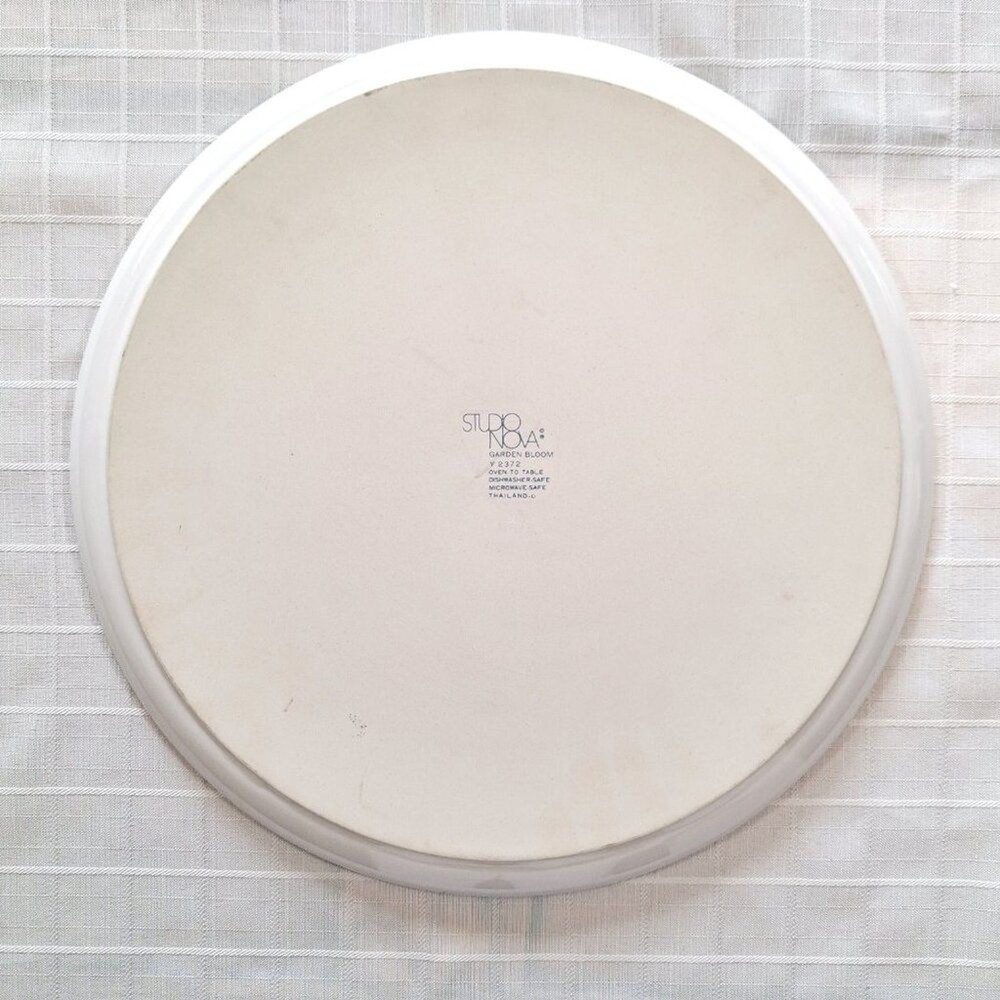 Studio Nova Garden Bloom Cake Plate with Server 14" Across