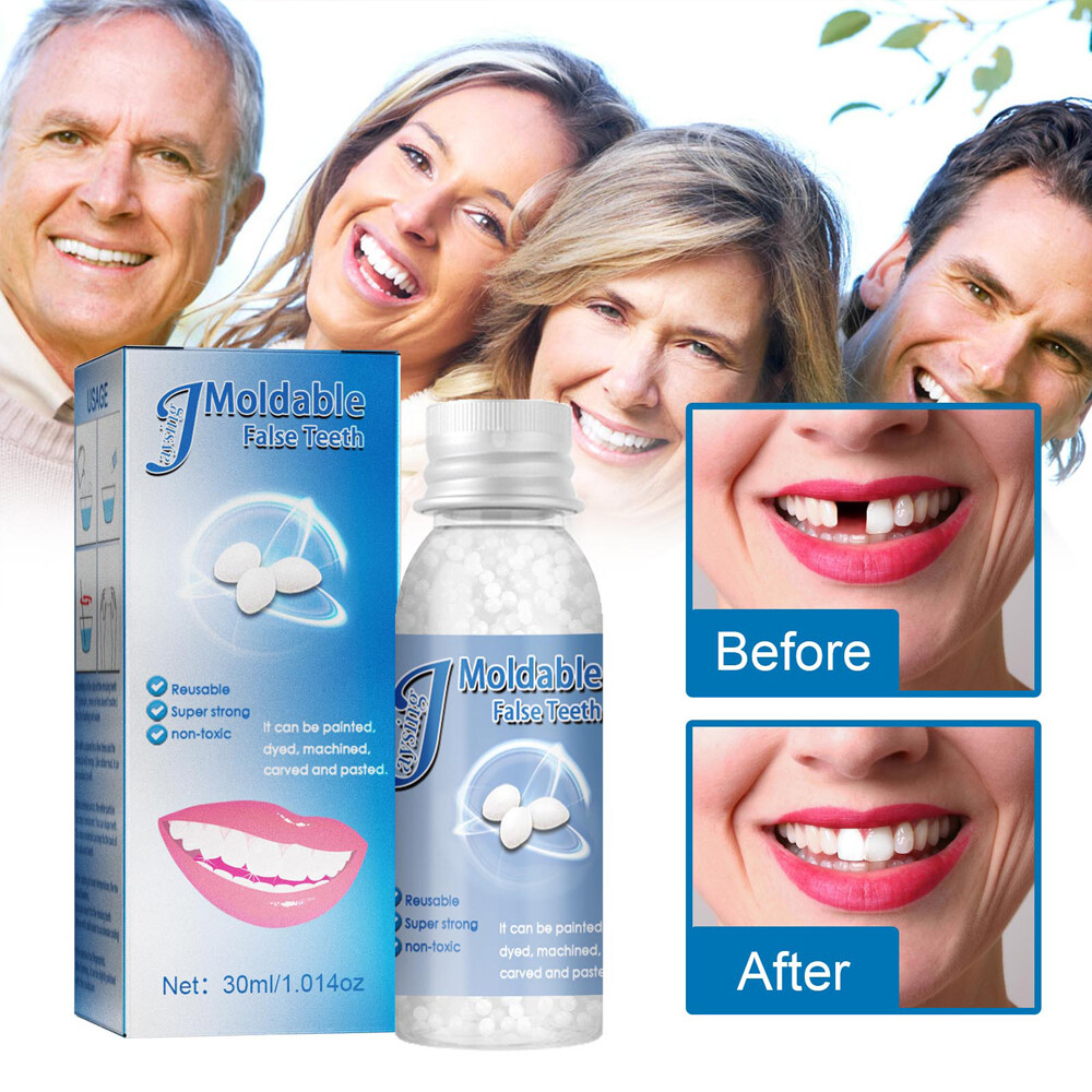 Resin False Teeth Solid Glue Temporary Tooth Gap Filler Material Made Fake Teeth