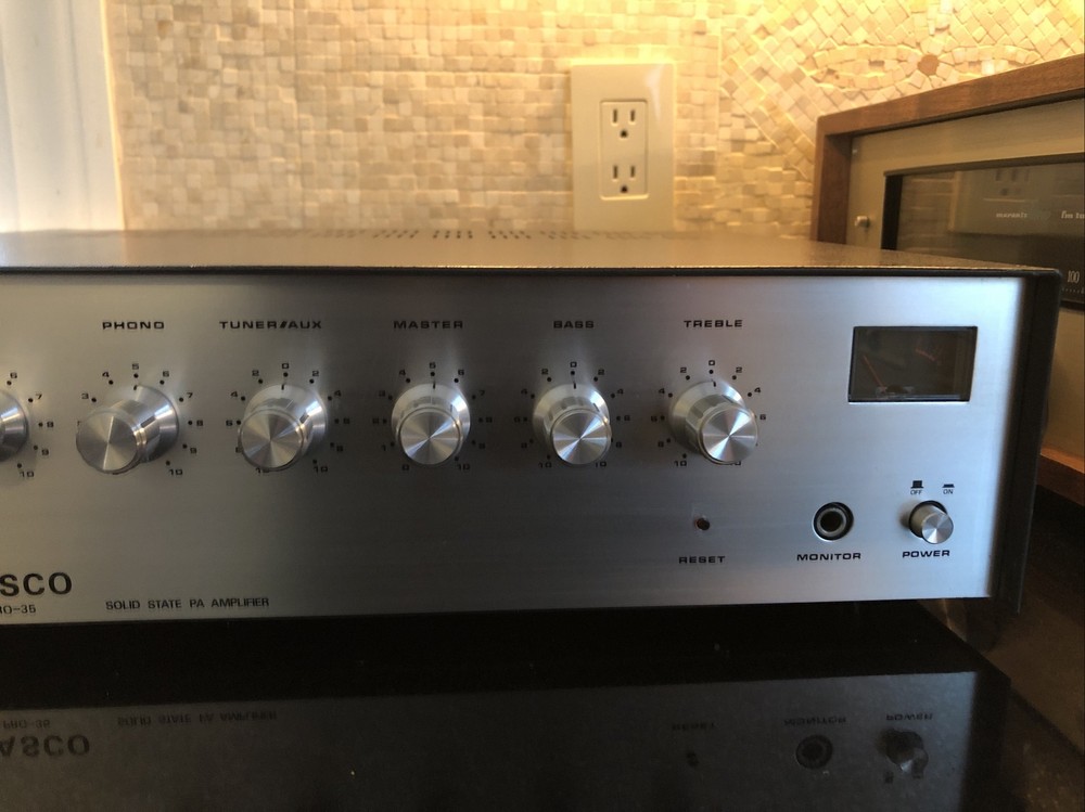 Mint Masco PRO-35 Solid State PA Amplifier 220V Perfect Working Condition