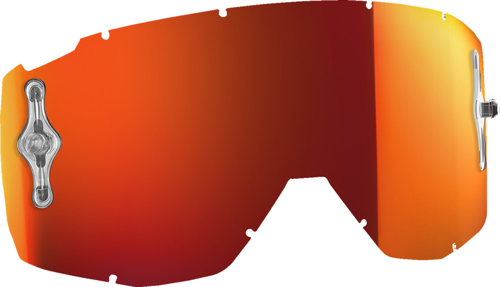 SCOTT 218814-283 Hustle Primal Split Goggle Single Orange AFC Chrome Lens