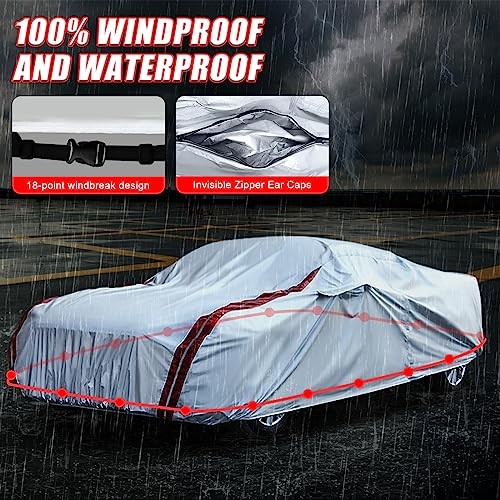 Waterproof Car Covers Replace for 2020–2025 Corvette C8, 6 Layers Corvete C8