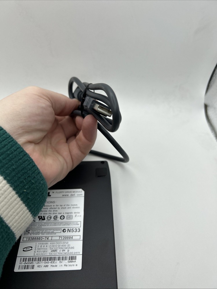 Dell 3.5" Floppy Drive Module Model: FD-05PUB External USB Used