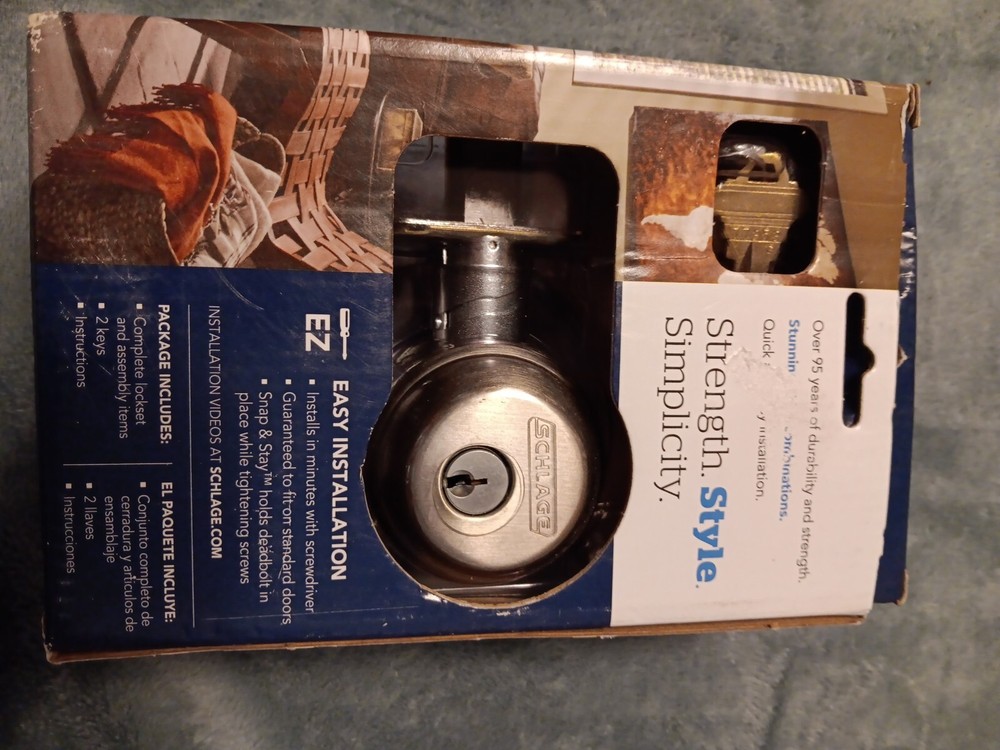 Satin Nickel Single Cylinder Dead Bolt
