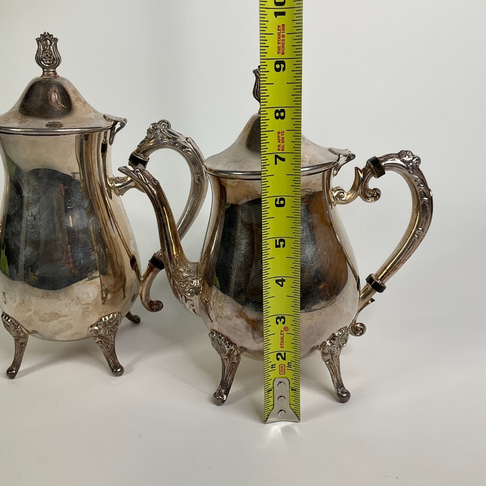 Vintage Leonard Silver Plated 5 Piece Tea Set