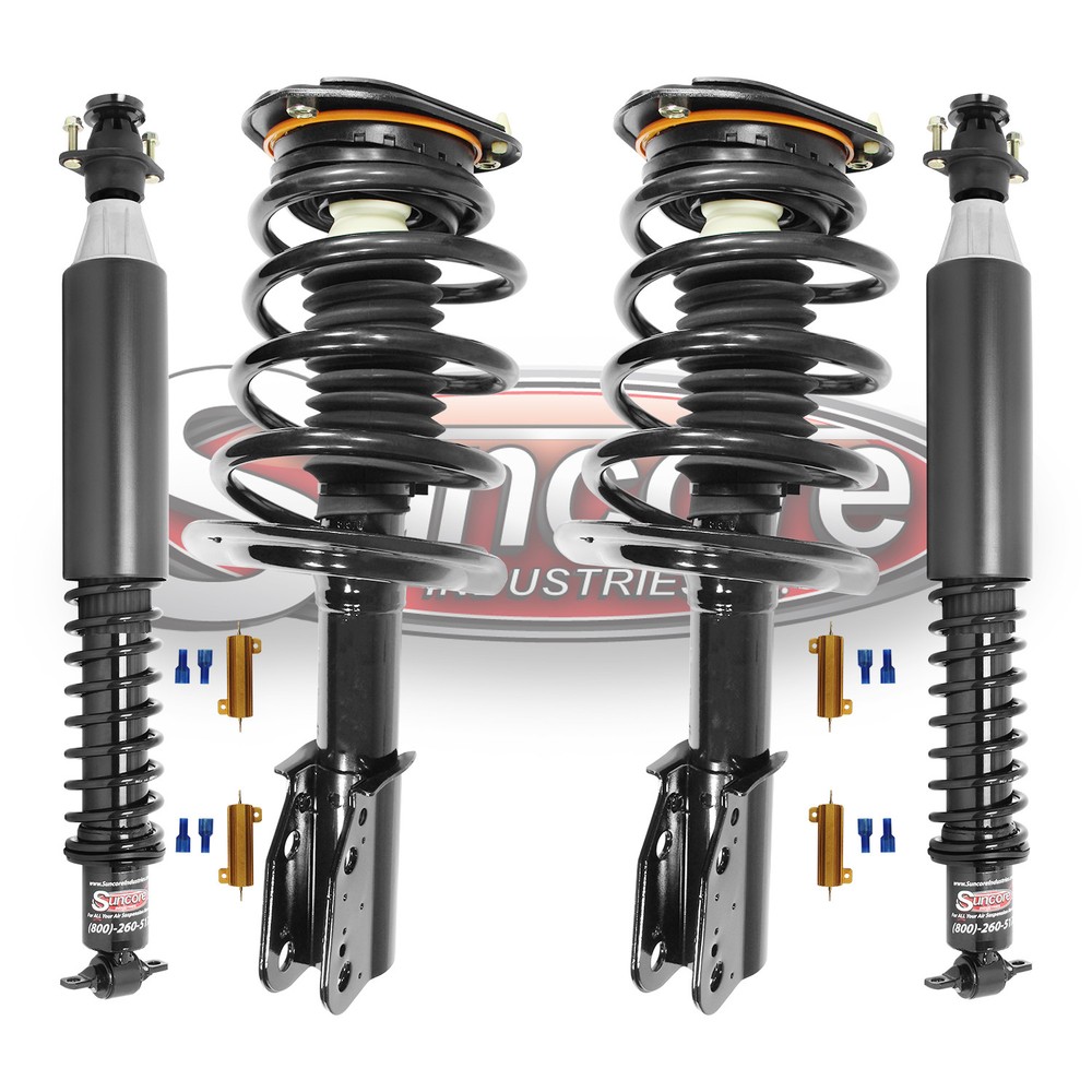 2006-2011 Cadillac DTS Front & Rear Active to Passive Complete Struts & Shocks