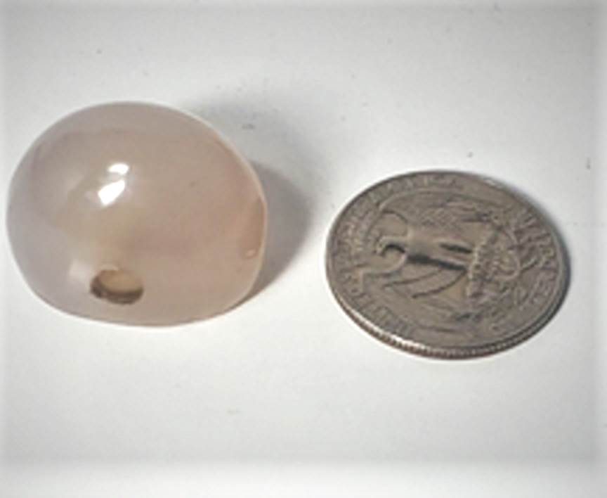 Ancient Chalcedony Agate Lion Stamp Seal w Overarched Parthian Script