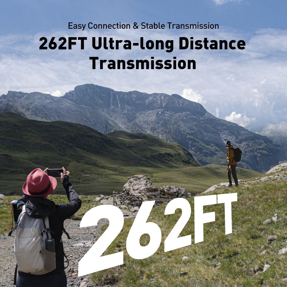 Wireless Lavalier Microphone for iPhone, Android, Mini Microphone with Noise ...