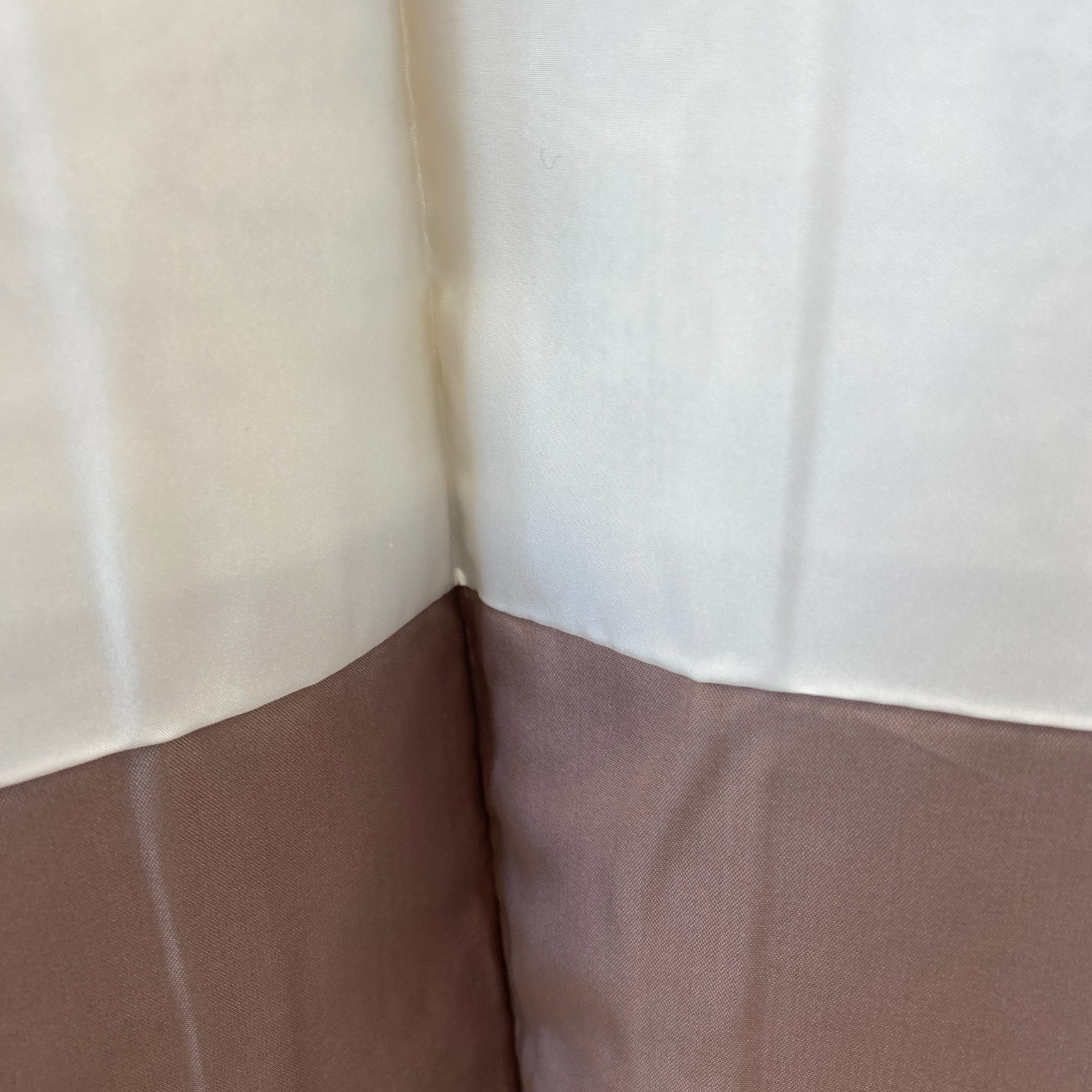 Japanese Vintage Kimono Silk White Oshima Traditional Authentic Length 61 in