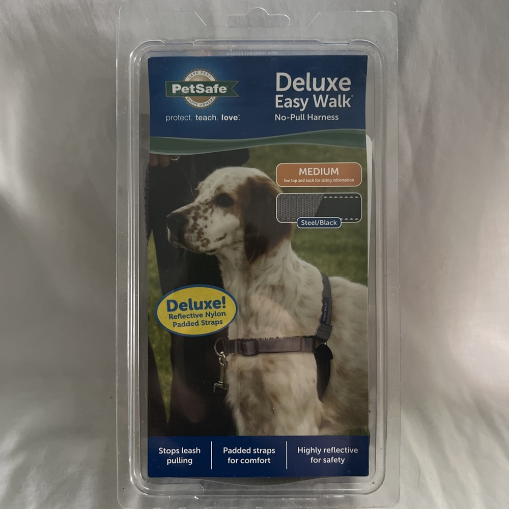 Petsafe No-pull Harness Medium Steel/Black