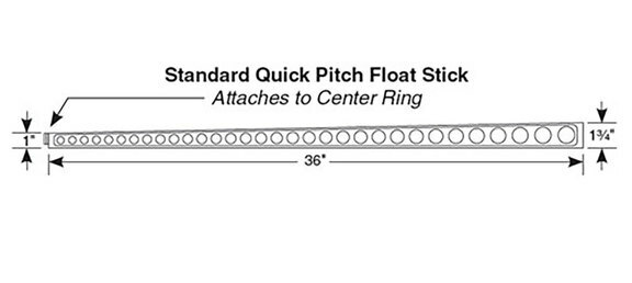 Quick Pitch Extra Float Sticks Kit - 4 Sticks Shower Floor Drainage Slope System