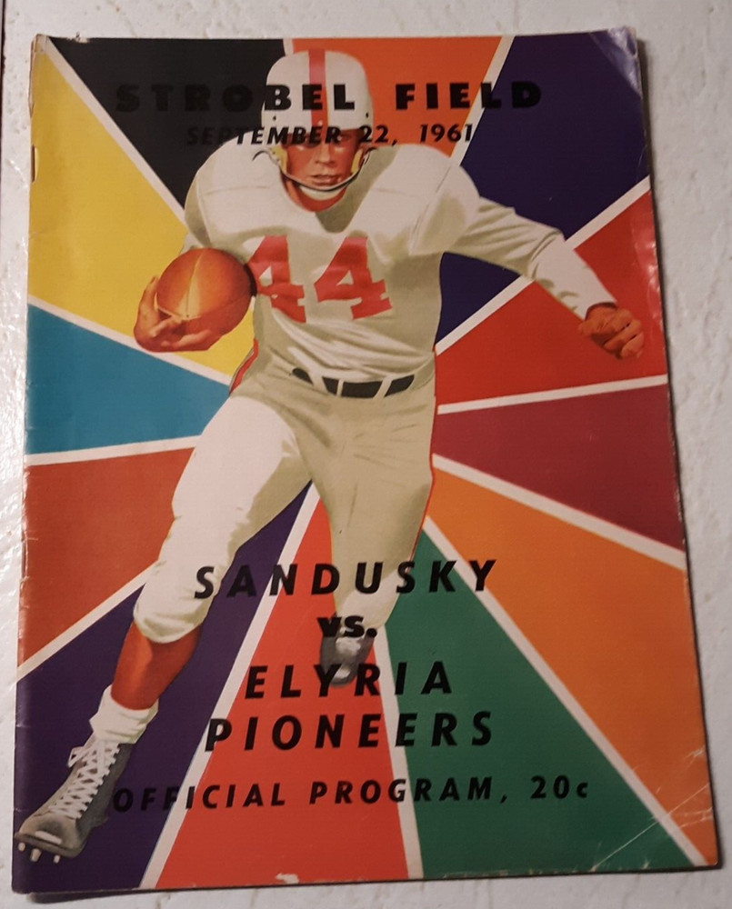 Sandusky Ohio vs Elyria football program September 22, 1961