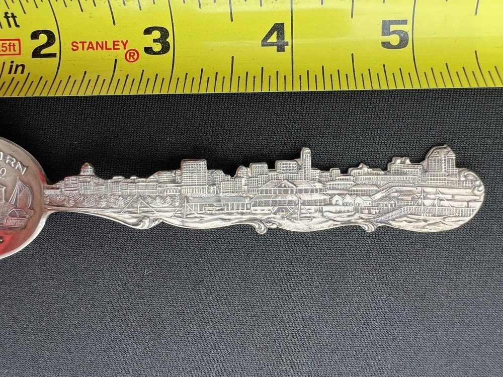 ANTIQUE STERLING "CHICAGO" SOUVENIR SPOON