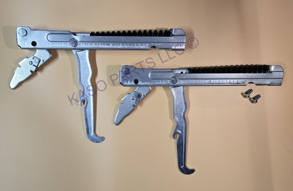 NEW IMPROVED FRIGIDAIRE 318024748 HINGE SET (2 HINGES)