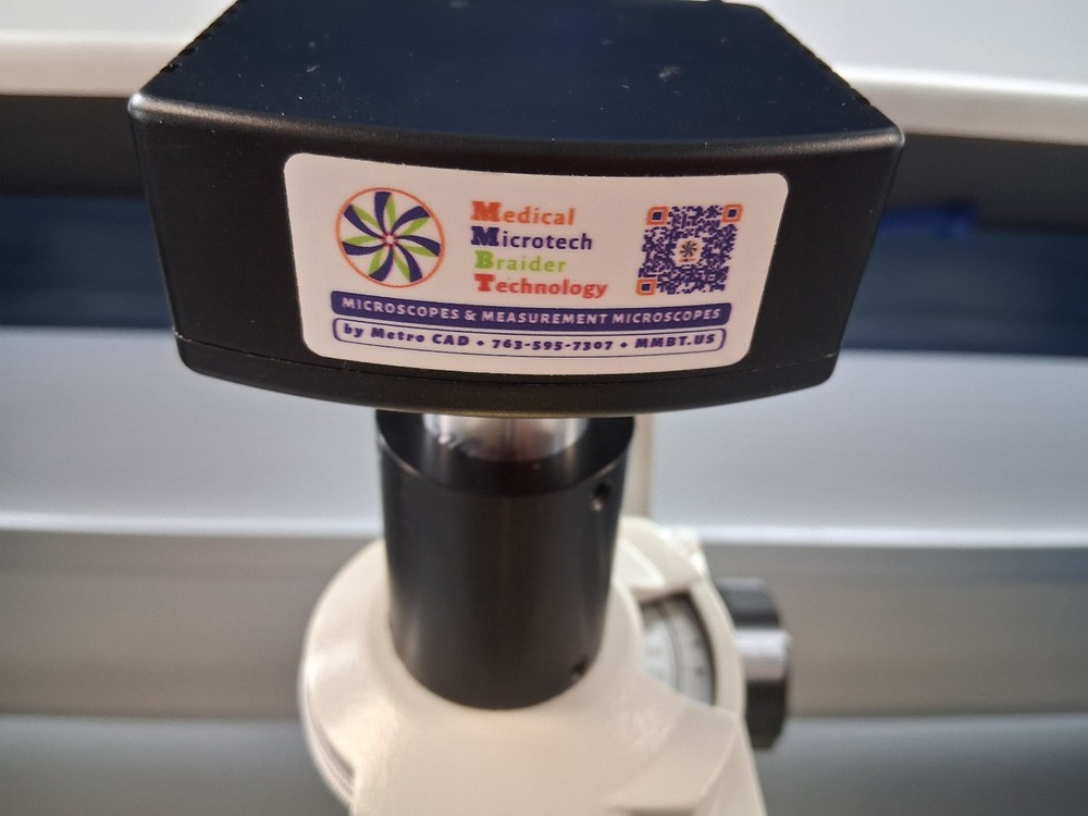MMBT-1DM XY Tool Scope 20X Toolmakers Manual Microscope 2"x2" Stage HDMI Camera