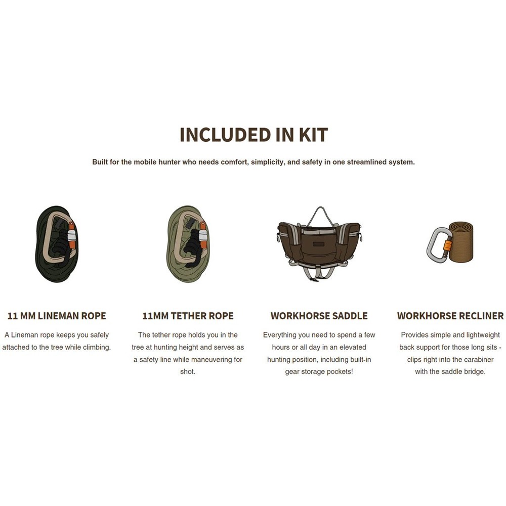 Workhorse Saddle Kit Timber Solid XL