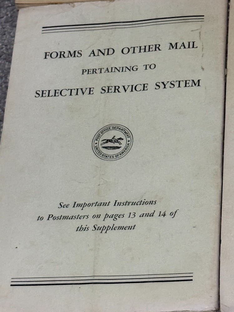 6 United States Official Postal Guides From 1940 Paperback
