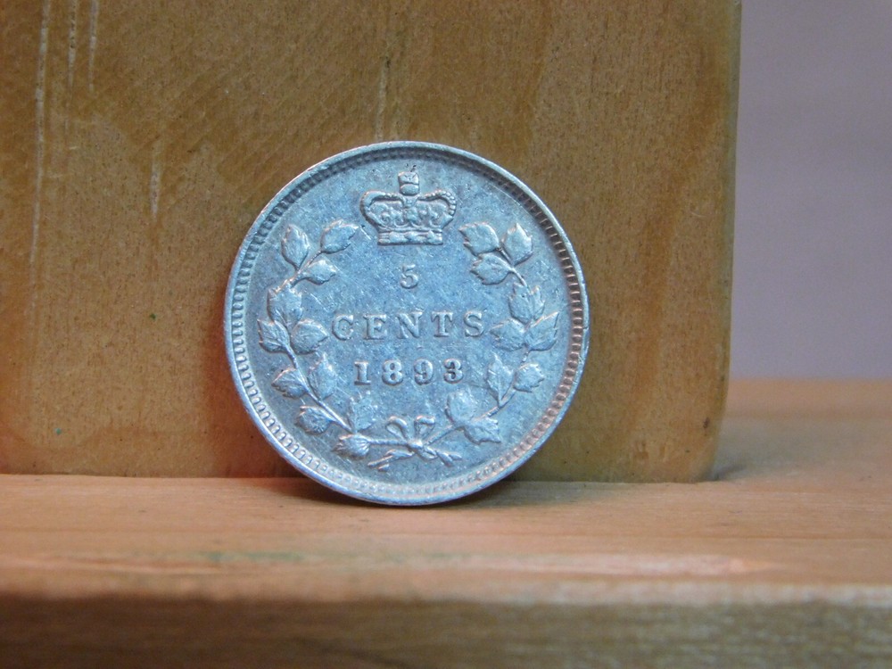 Canada 1893 5 cents silver