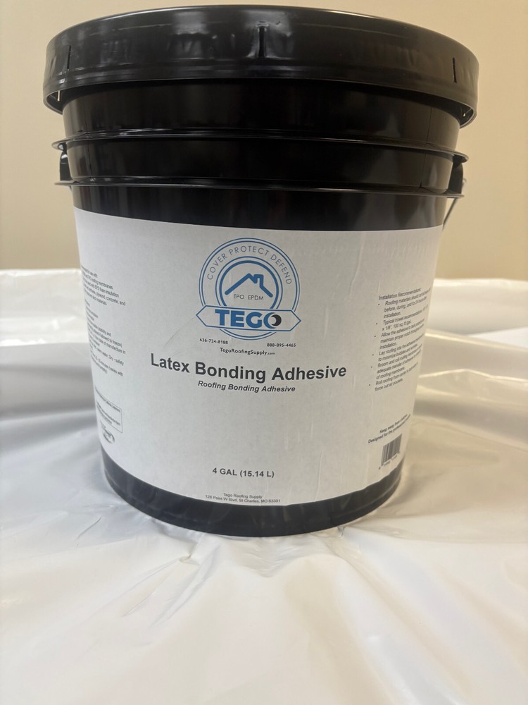 Quantity (2)- 4  gal Latex Roofing Bonding  Adhesive