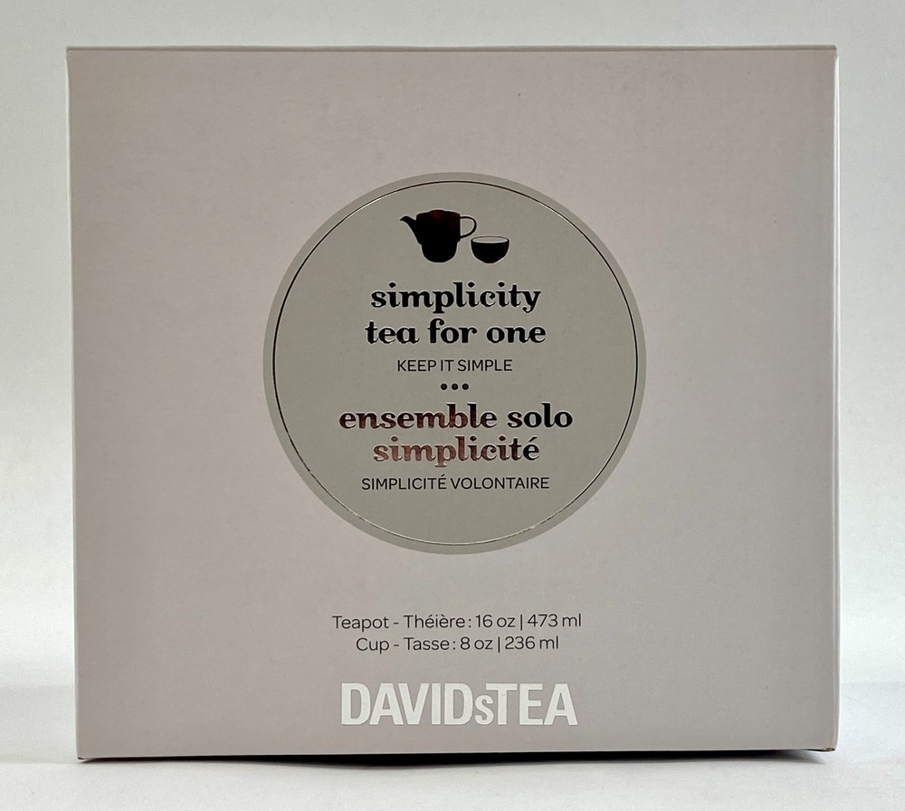 DavidsTea Simplicity Tea for One Pot Cup Mug