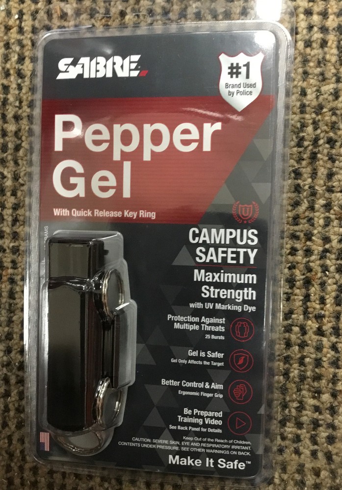 Sabre Key Ring Pepper Gel HC-14-CPG-BK-US