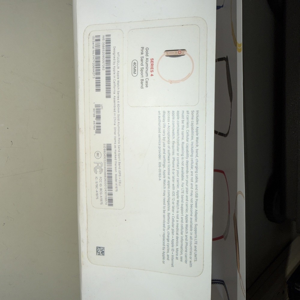 apple watch series 4 Box Only