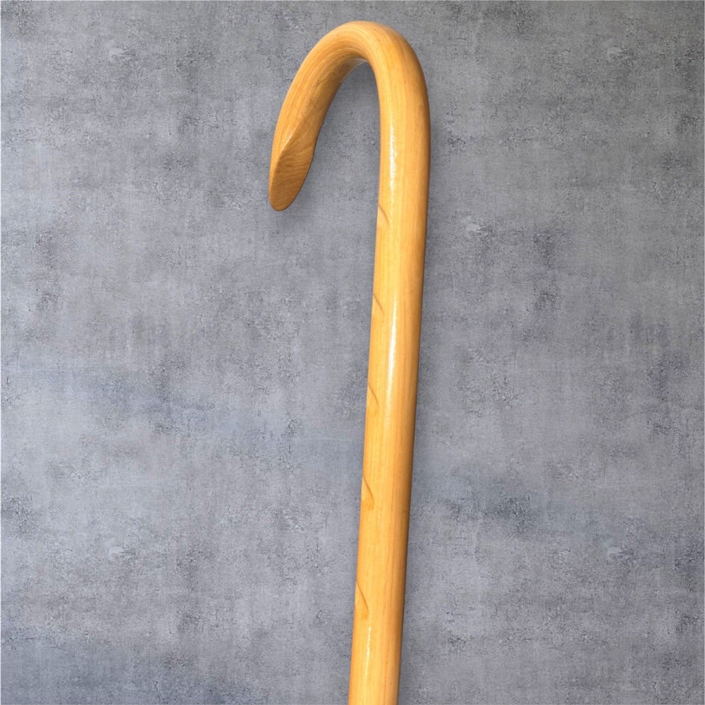 Classic Light Brown Walking Cane Grips Strong Solid Hickory Masters LuxCane P8LB