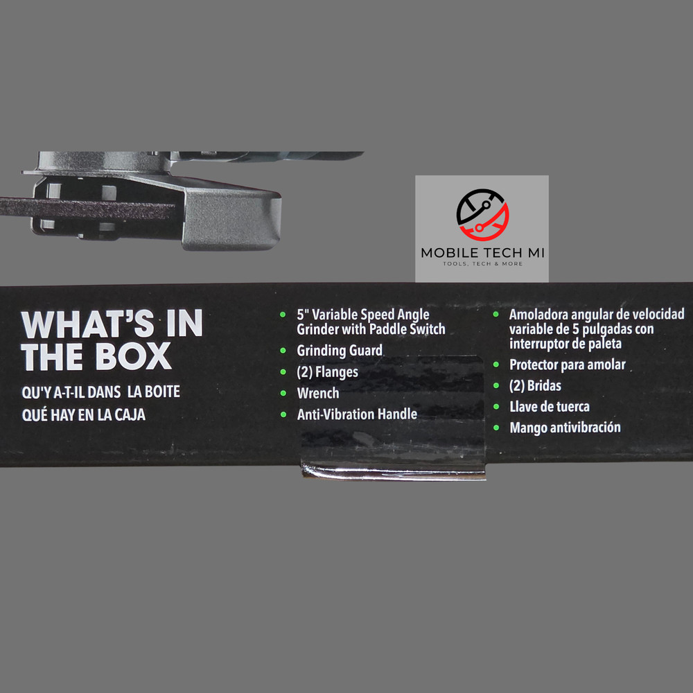 FLEX 24V 5" Variable Speed Angle Grinder w/ Paddle Switch Brushless FX3171A-Z