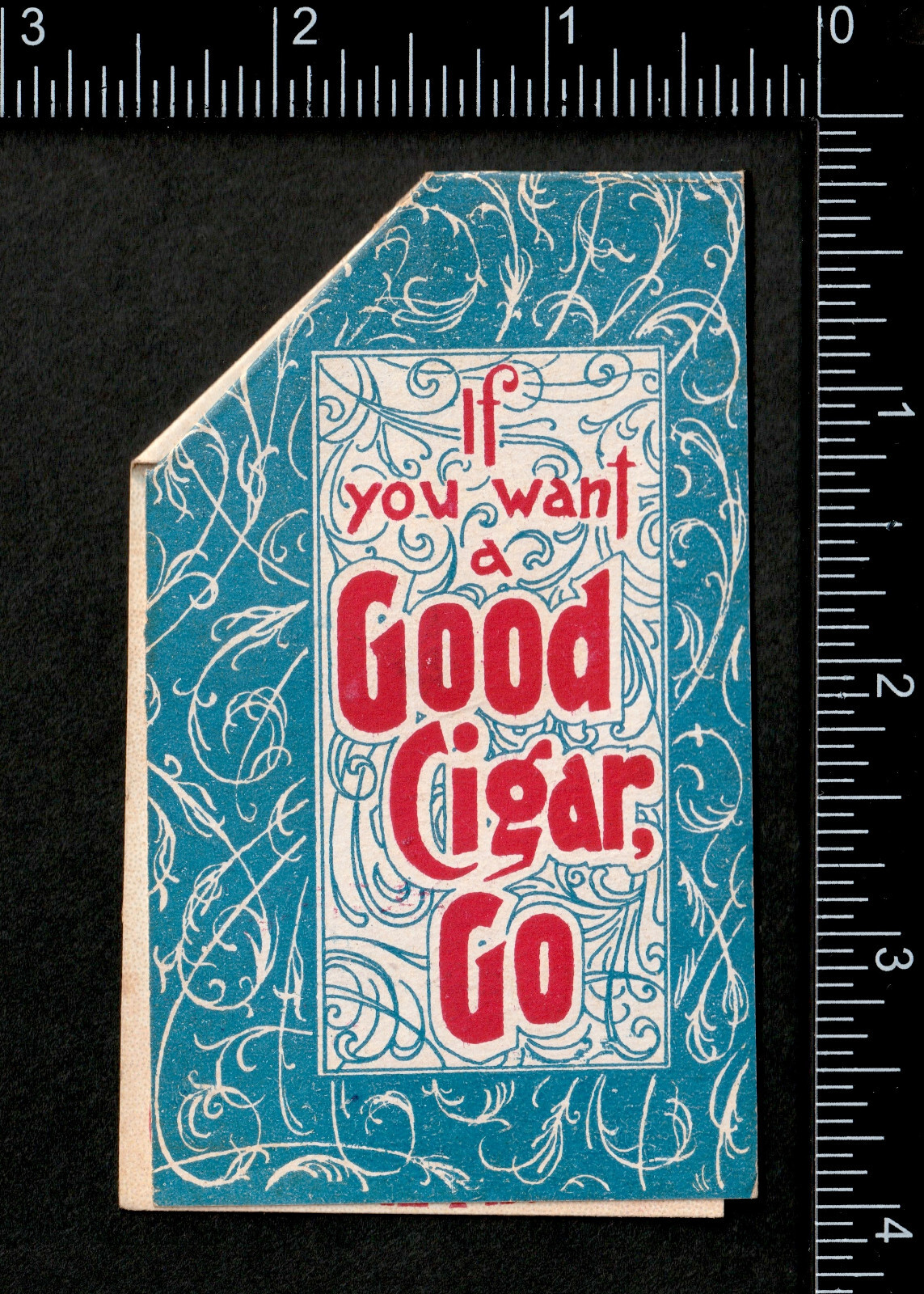 Gen. Arthur Cigar 1892 Pop-Up Spread Yourself Kicker Novelty Trade Card SR.T.gac