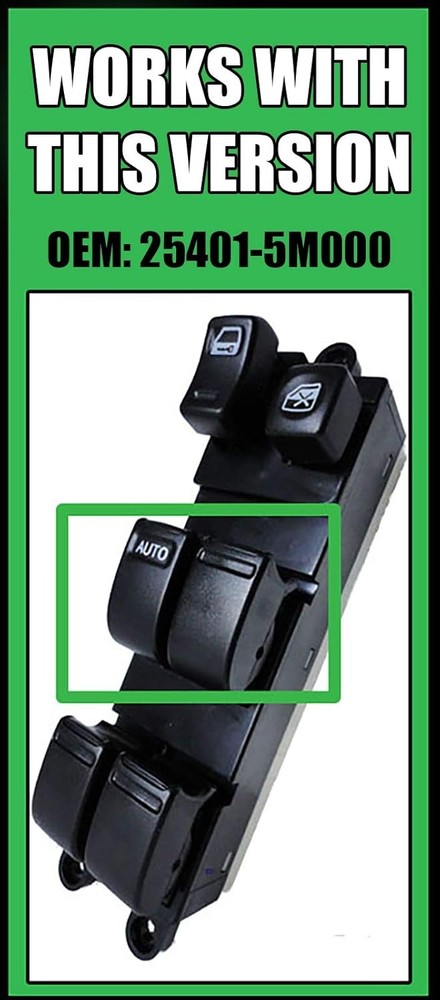 Window Master Switch for 2000-2006 Nissan Sentra - Push Button, Automatic