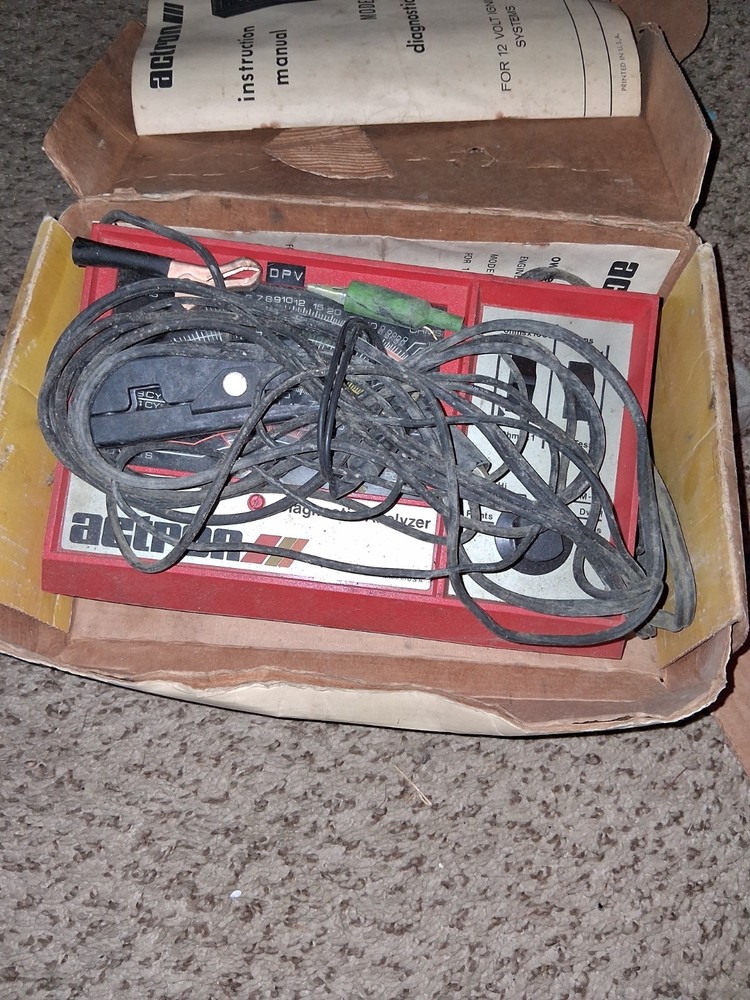 Vintage ACTRON Inductive Diagnostic Analyzer Model 628 with Box.