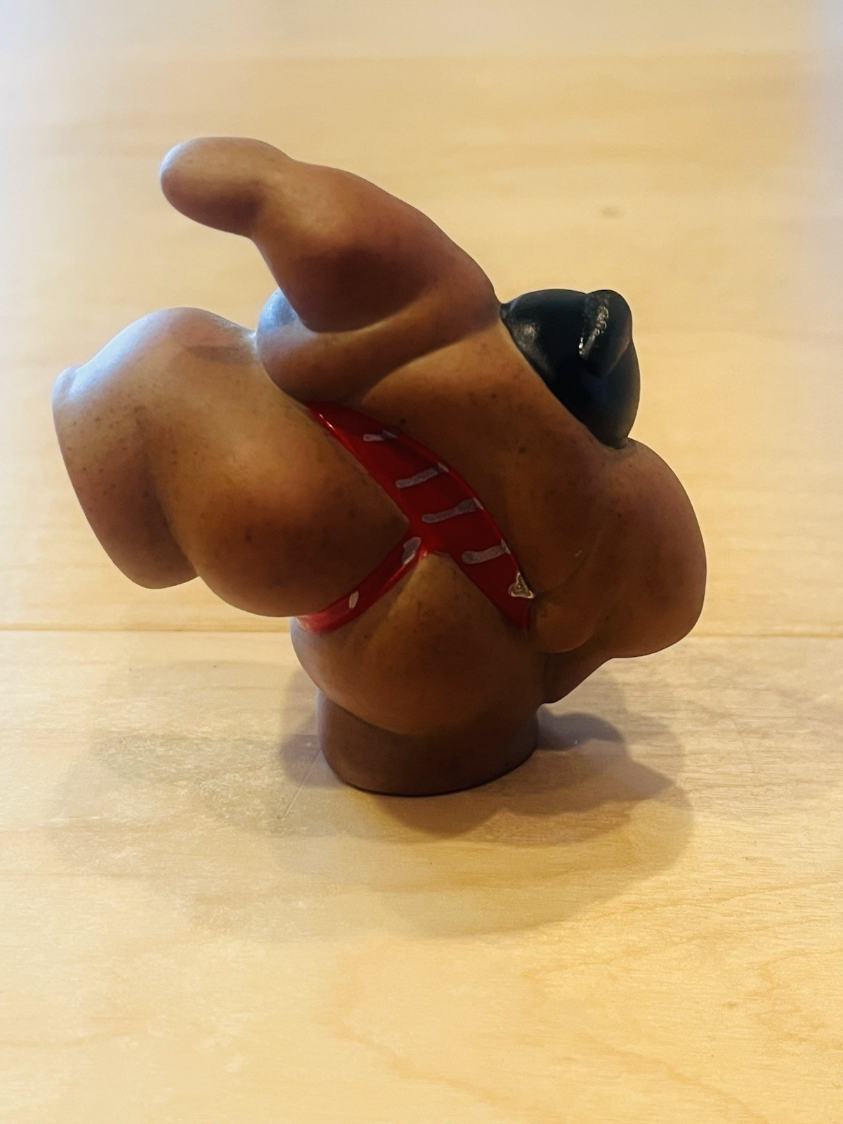 Japanese Sumo Wrestler Figurine Ceramic Shiko Pose Funny Japan Decor BIN A