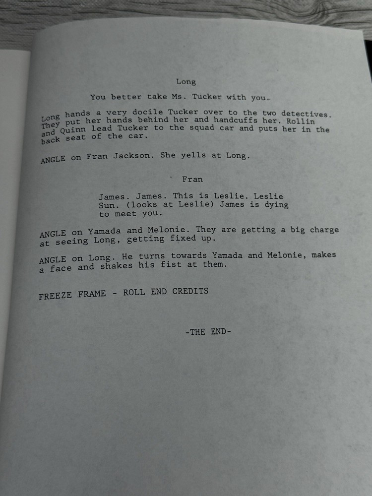 Vintage 1995 Killpoint 2 Cyberquest Script First Draft Leo T Fong