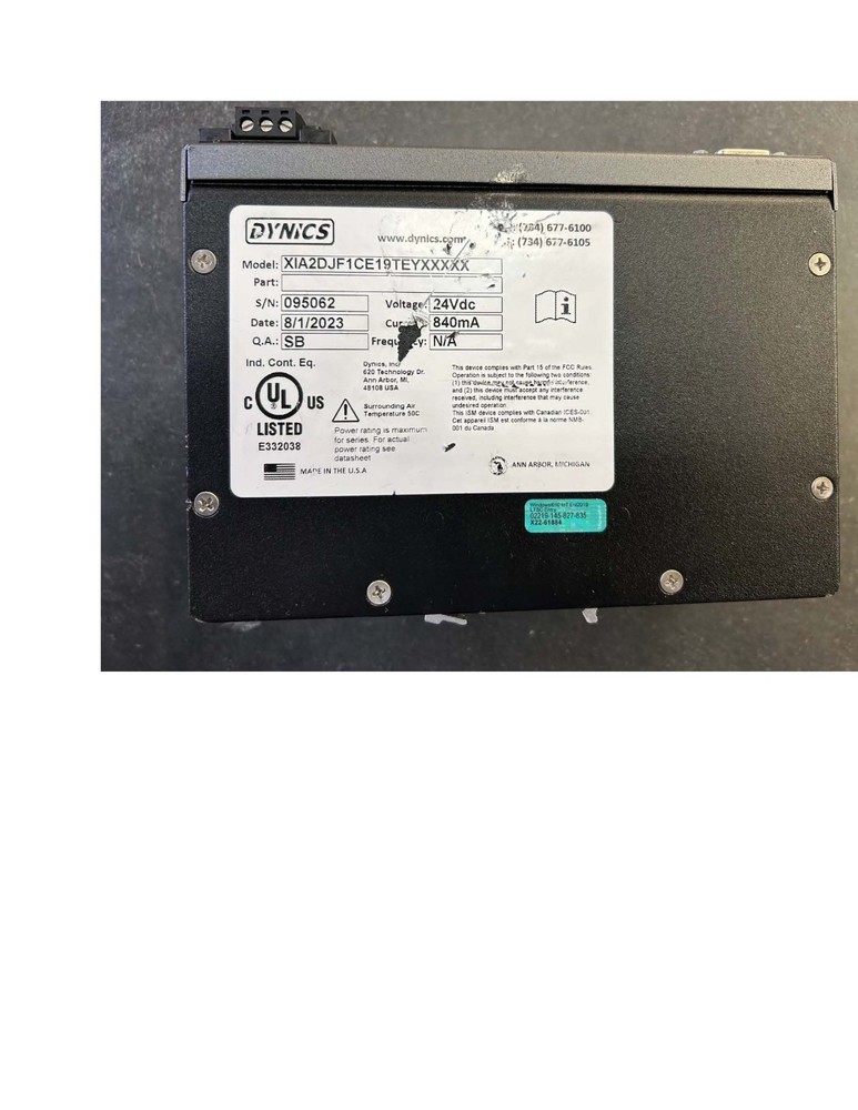 DYNICS, Windows 10 Panel Mount Computer-8GB RAM, 256GB SSD, Dual Core Processor