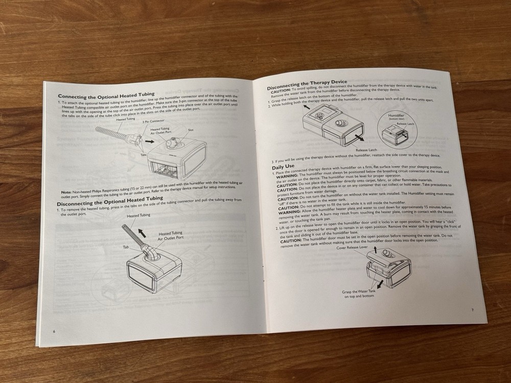 Philips Respironics System 1 Heated Humidifier User Manual