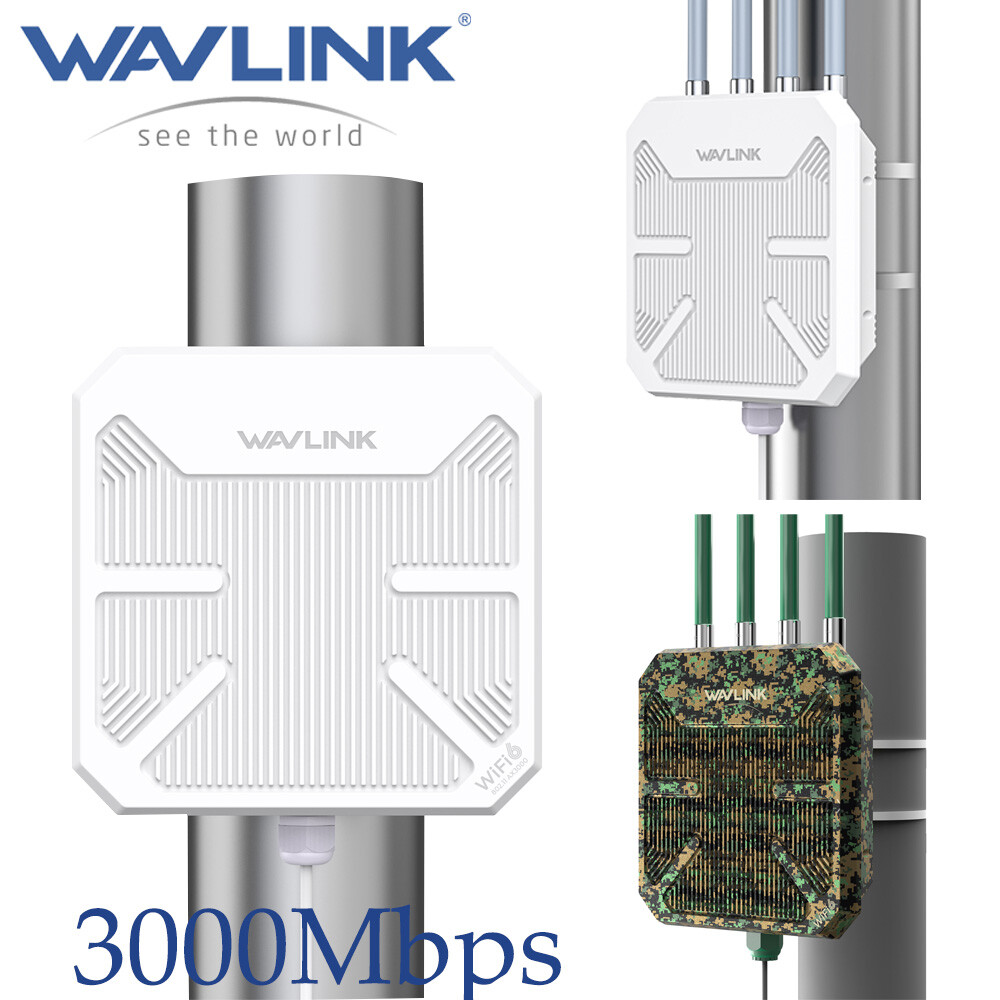 WAVLINK WiFi 6 Extender Outdoor Router AX3000 5G Dual Band Long Range up to 300m