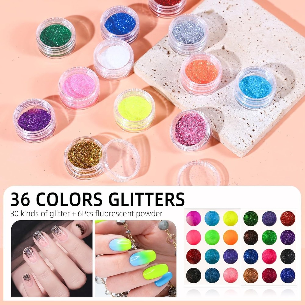 Acrylic Nail Kit with Drill & U V Light - Complete Starter Set for Beginners Wit