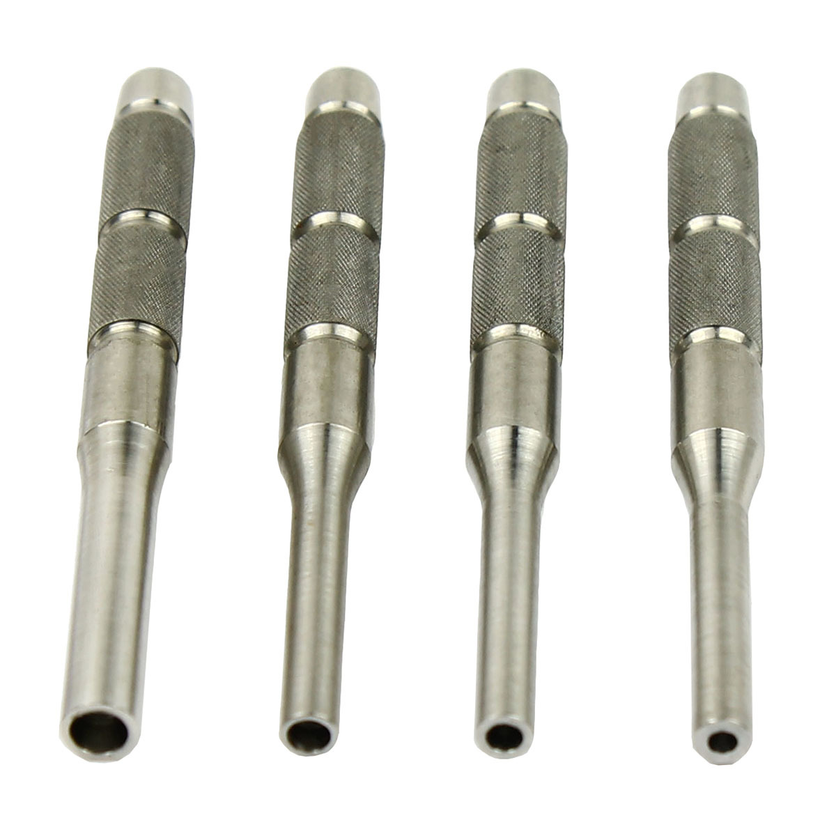 4 Pcs Hollow End Roll Pin Tool Starter Punch Set Stainless Steel 4.0mm 5.3mm