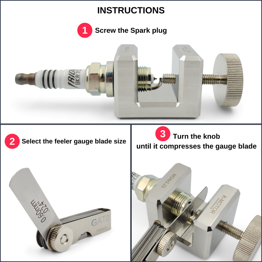 K-MOTOR Engine Spark Plug Gap Tool - 14mm