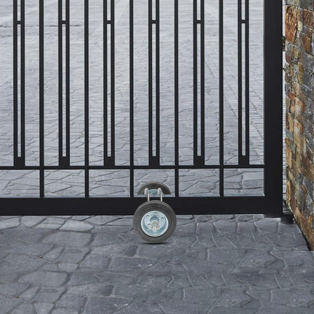600lbs Rolling Gate Hardware Kit, Heavy Duty Sliding Gate Rollers Wheels Kit