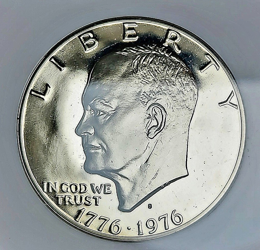 1976-S Silver Eisenhower Dollar Type 2 Clad PR70 DCAM