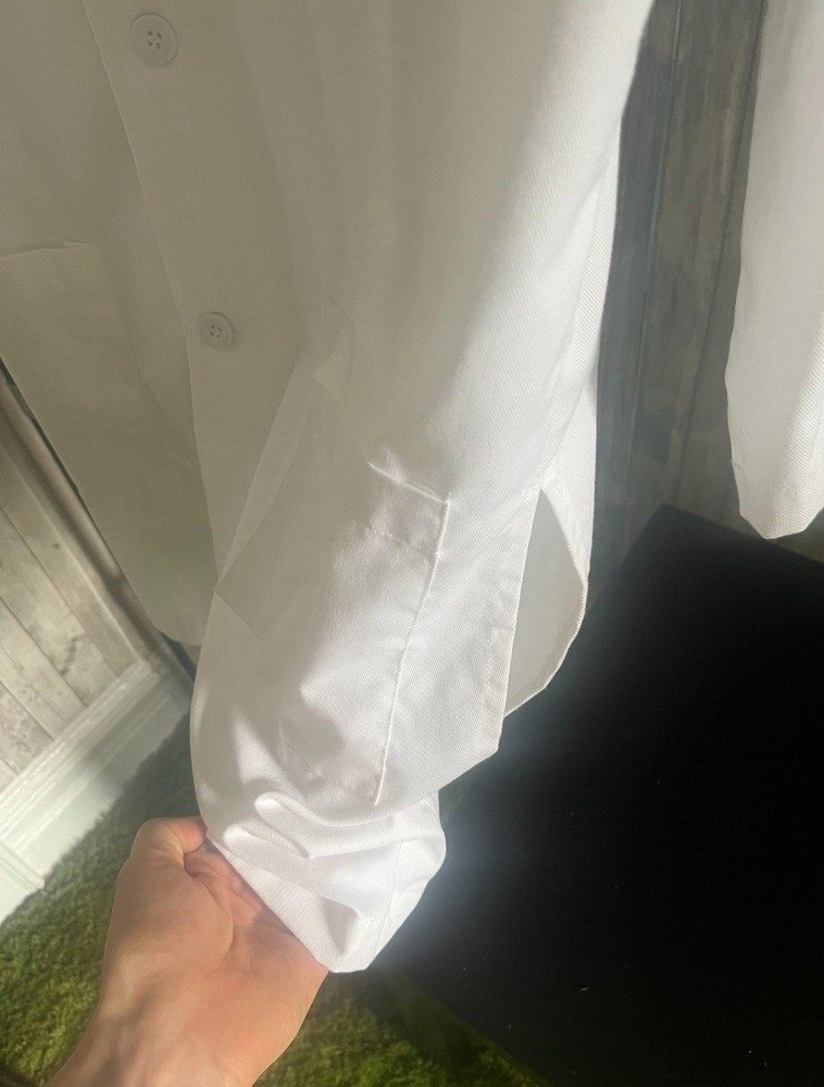 NEW Men's Lab Coat - White Size S