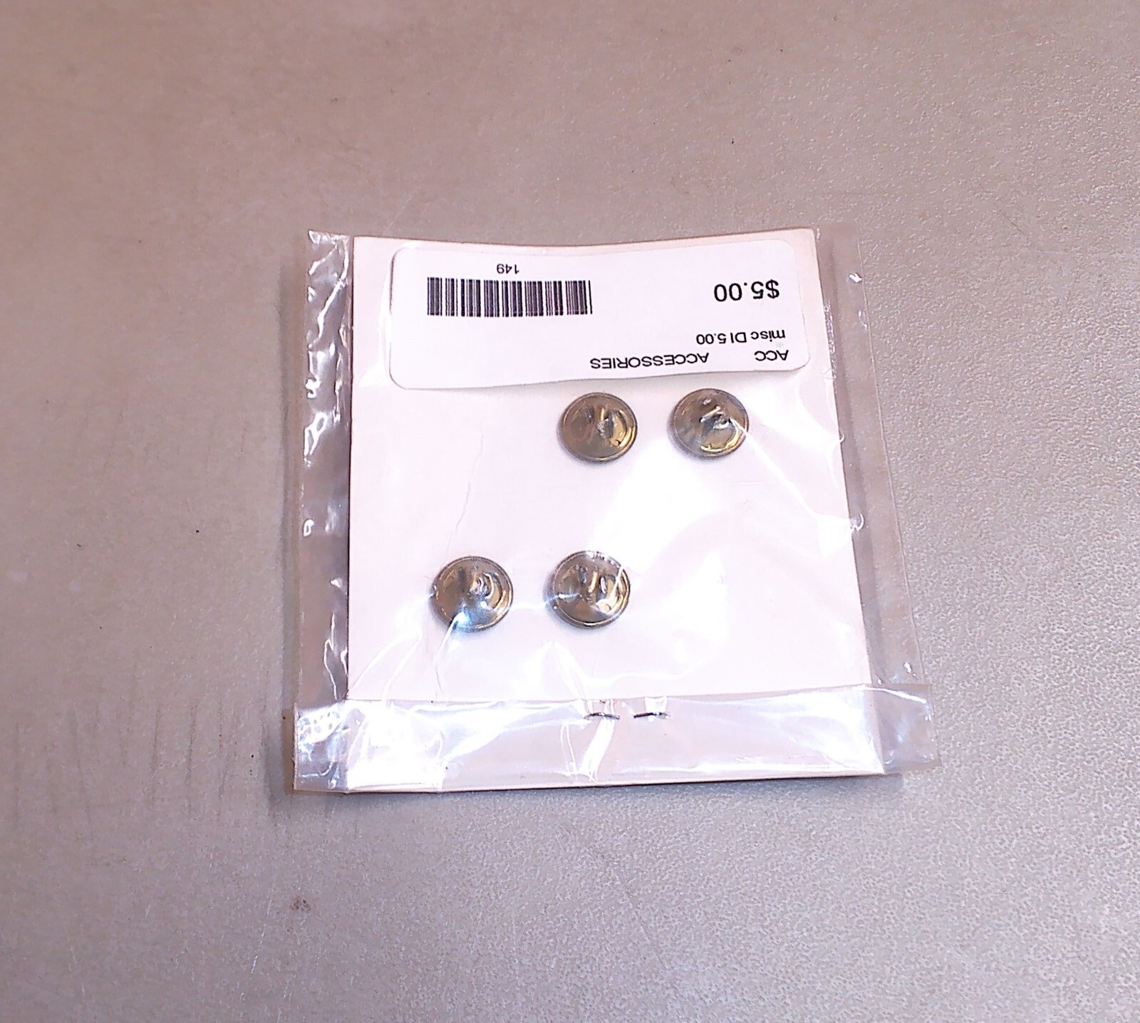 Pair of US Army Private First Class PFC Black Subdued Metal Rank Insignia Pins