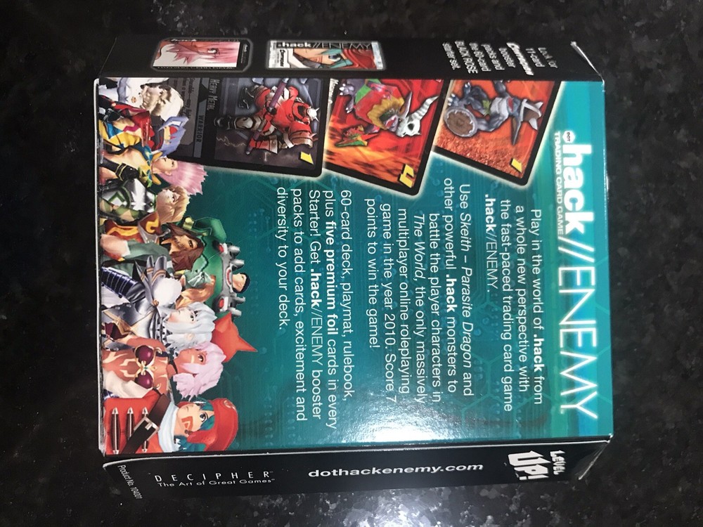 .hack ENEMY TCG CCG Deck Lot - SEALED dot Hack Starter Decks 6