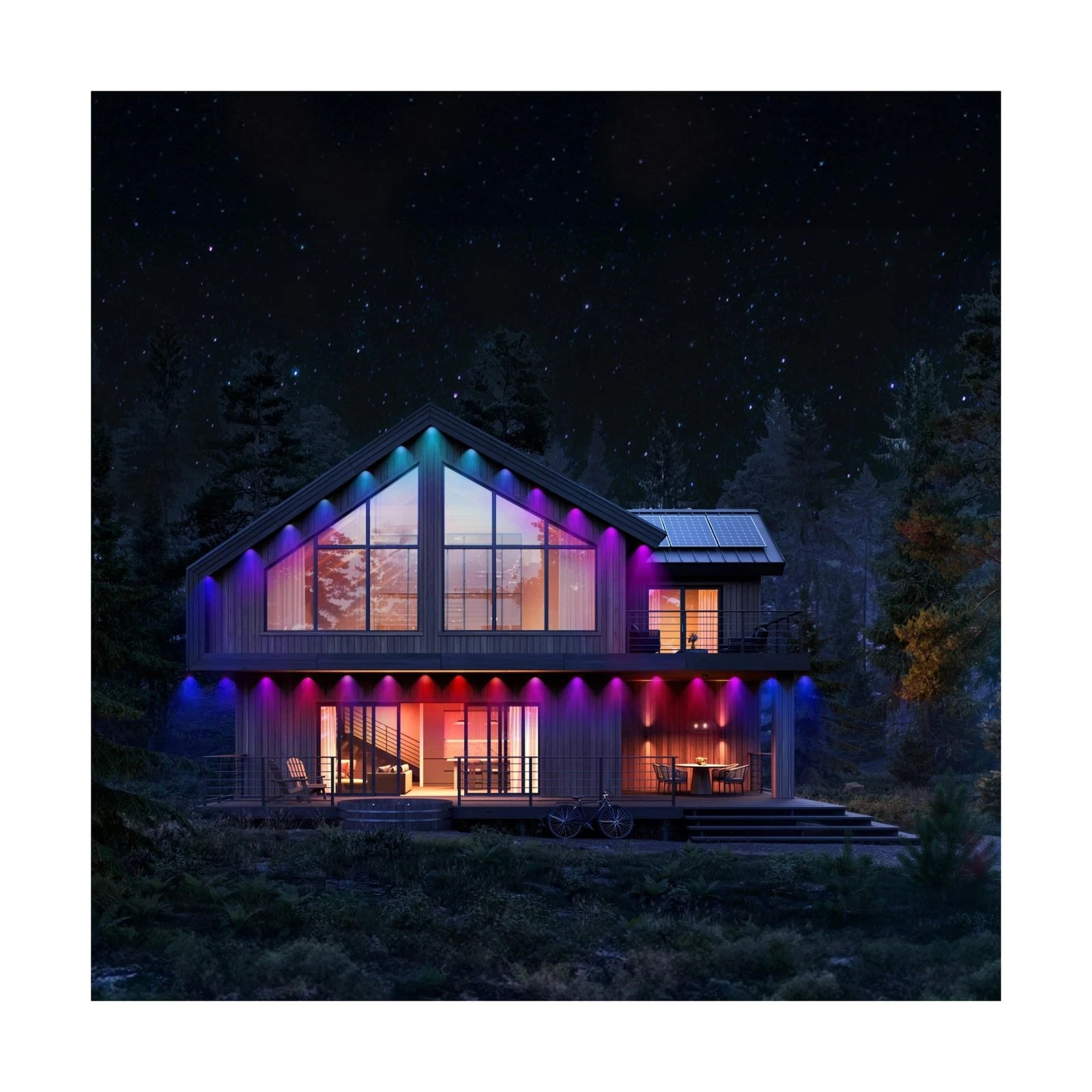 LIFX 50ft Outdoor Permanent Smart Lights RGBW LED Strip Supercolor Christmas