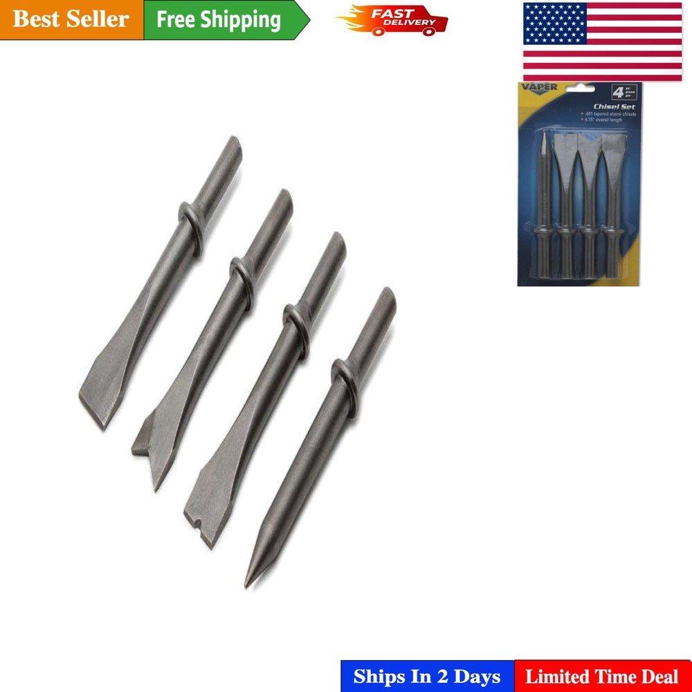 Versatile Vaper 19355 Air Chisel Set - Complete 4 Piece Tool Collection